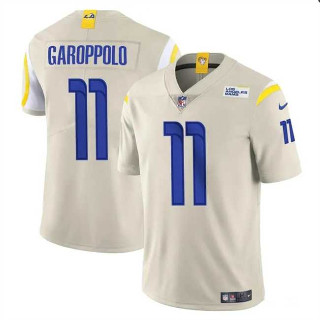 Men & Women & Youth Los Angeles Rams #11 Jimmy Garoppolo Bone Vapor Untouchable Football Stitched Jersey->los angeles rams->NFL Jersey